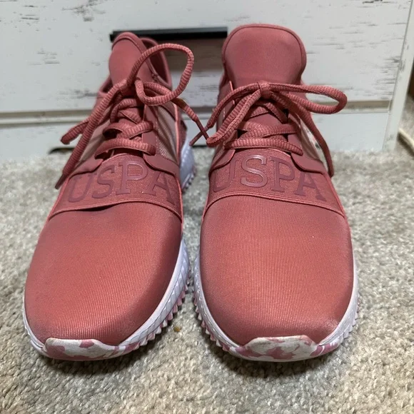 U.S. Polo Assn. Pink Sneakers with White Soles - Picture 4 of 5